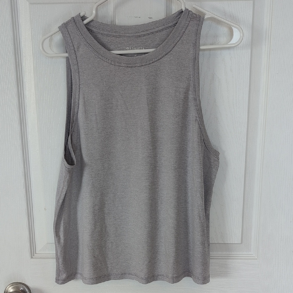 Athleta Gray Muscle Tee